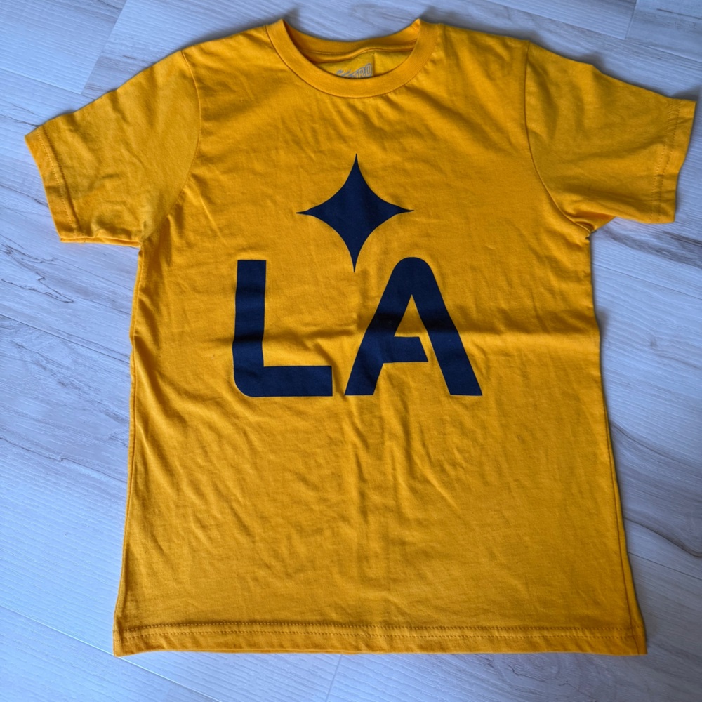LA Retrobrand Graphic Tee for Kids - Yellow